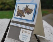 Wishing You a doggone good day.... card and envelope