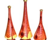 3 Cedar Wood Abstract Christmas Trees Sculpture Recycled Wood Tabletop Centerpiece Home Decor Handmade