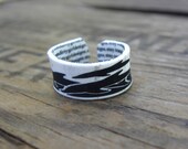 Frolicking Dolphins Shrink Plastic Graphic Ring