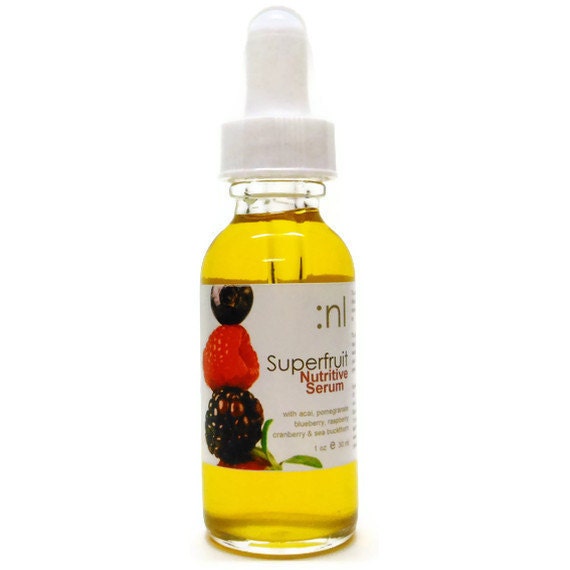 Organic Super Food Serum. Cold Pressed Berry Oils, Rose, Jasmine. Radiance Renewal. Natural Skin Care. Vegan.
