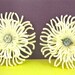Vintage Celluloid Earrings with Rhinestone Centerpiece
