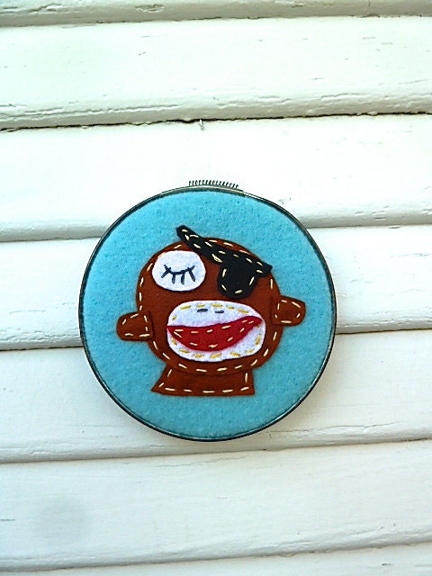 Pirate Monkey Hoop Wall Art