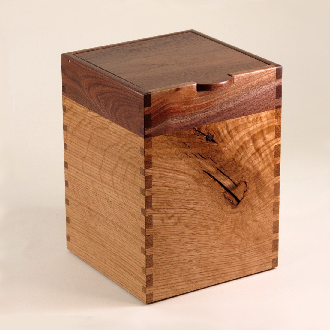 Recycled Black Walnut and Quarter Sawn Oak Keepsake Box