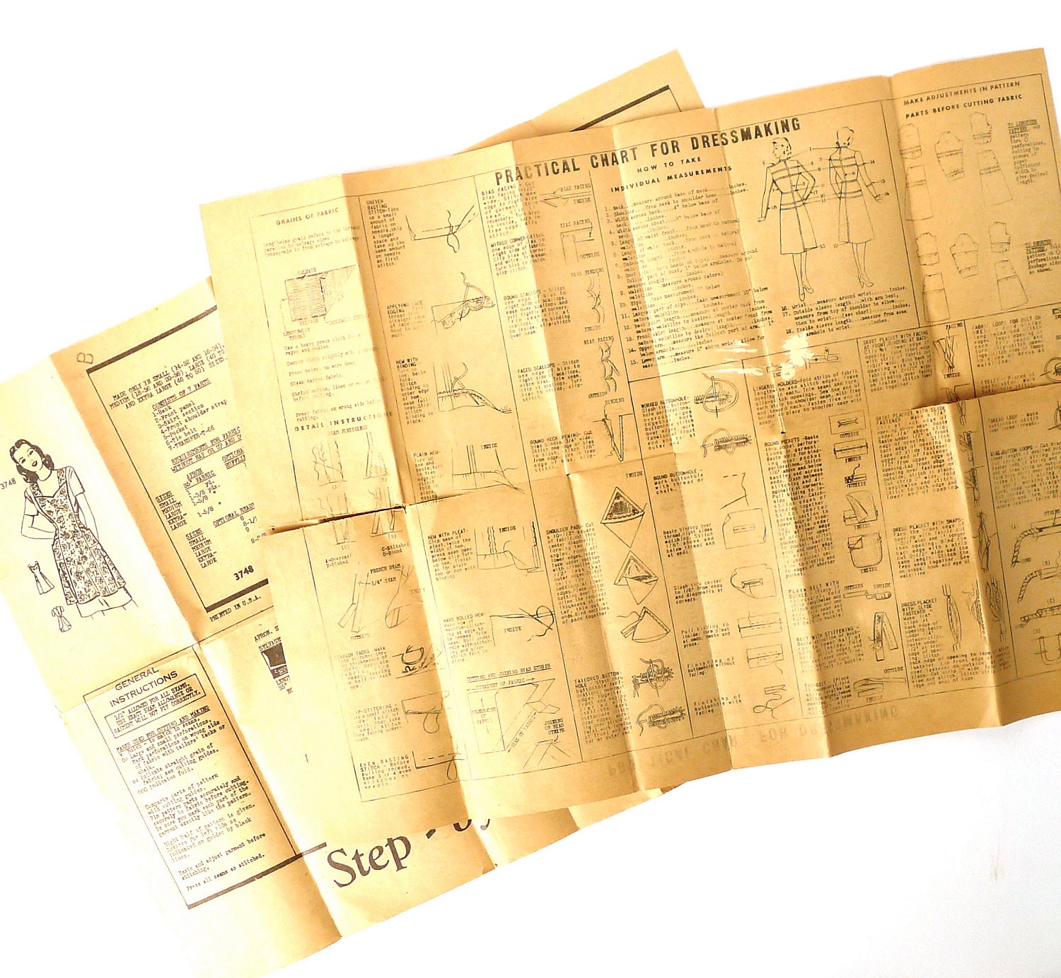 Vintage Sweetheart Apron Mail Order Pattern from The American Weekly
