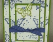 Butterfly Best Wishes Card