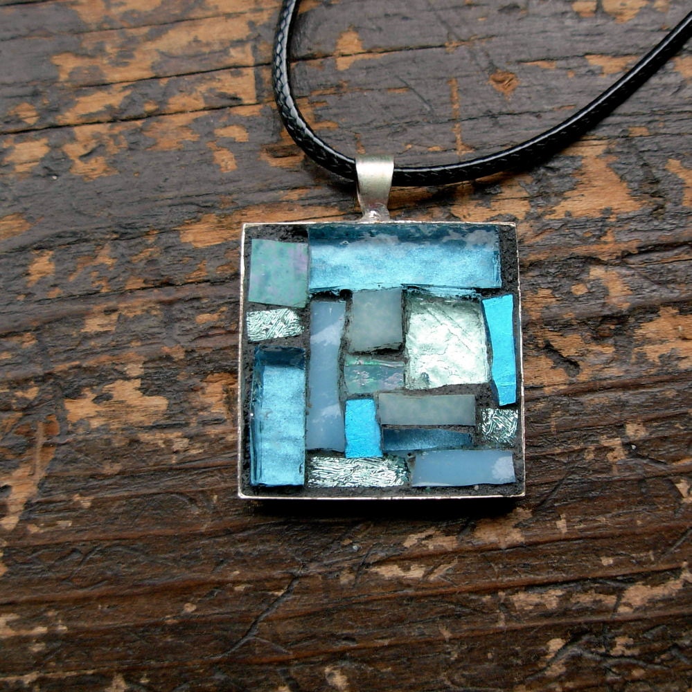 December blue Topaz Inspiration Mosaic Pendant