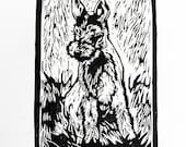 Lakeland Terrier Original Woodblock Print