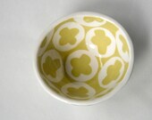 Chartreuse X & O  bowl---Made to Order