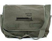 Messenger Bag: Drop the Needle - Large Bag for Men & Women