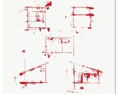 Plans for a Spaceship - Art Print - Hand Screen Printed