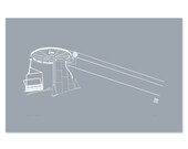 Art Print - Chairlift - Hand Screen Printed - 11 x 17"