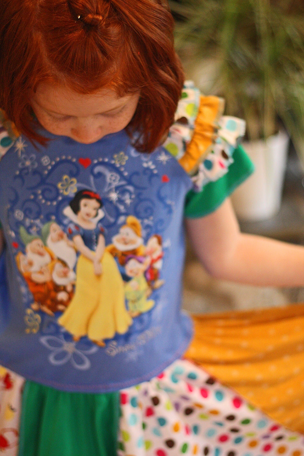 Custom Boutique Upcycle Dress Snow White