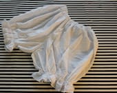 Bloomers - White Eyelet with added Lace Edging