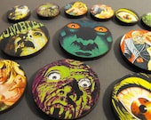 Zombie Circles - Collection of 16 Wood Laser Cut Pieces