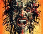 Print 8x10" - Failure 3 - The Hopeless Machin - Surreal Abstract Blood Lowbrow Expressionism Portrait Dark Art Horror Gothic Monster