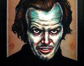 The Long Stare - Original Drawing - The Shining Jack Torrance Redrum Murder Horror Dark Art Halloween Stanley Kubrick Serial Killer Pop Art