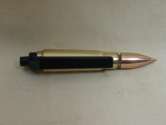 Bullet Pen Brass Mini Retractable Military 7.62 x 39 - AK47 or SKS caliber