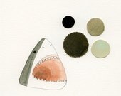 shark head 23 original drawing