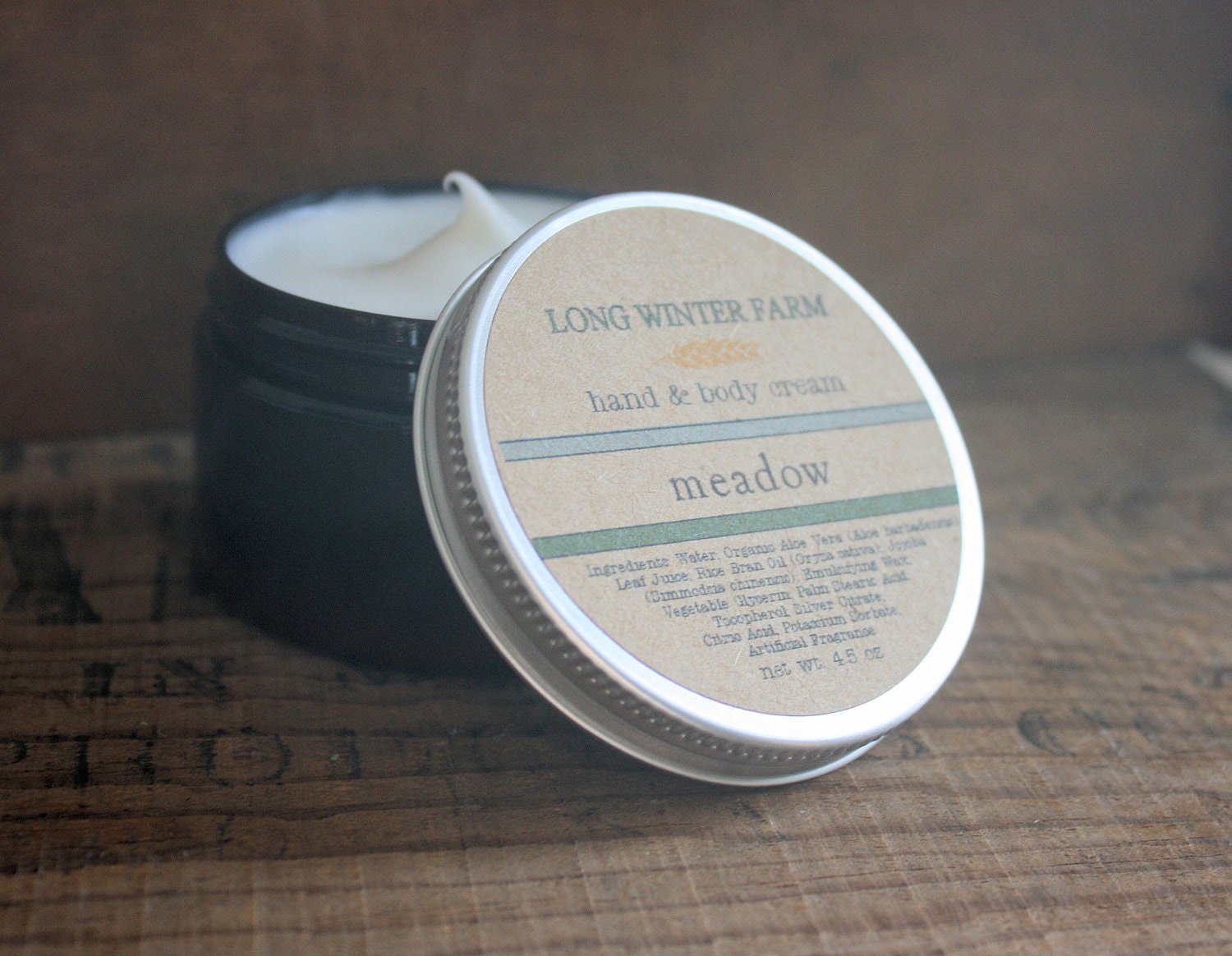 Meadow Skin Cream with Organic Aloe Juice hand body Lotion