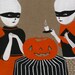Ghost Girls October - original gouache painting on paper
