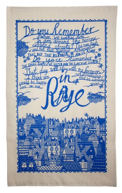 In Rye Screen Printed Teatowel