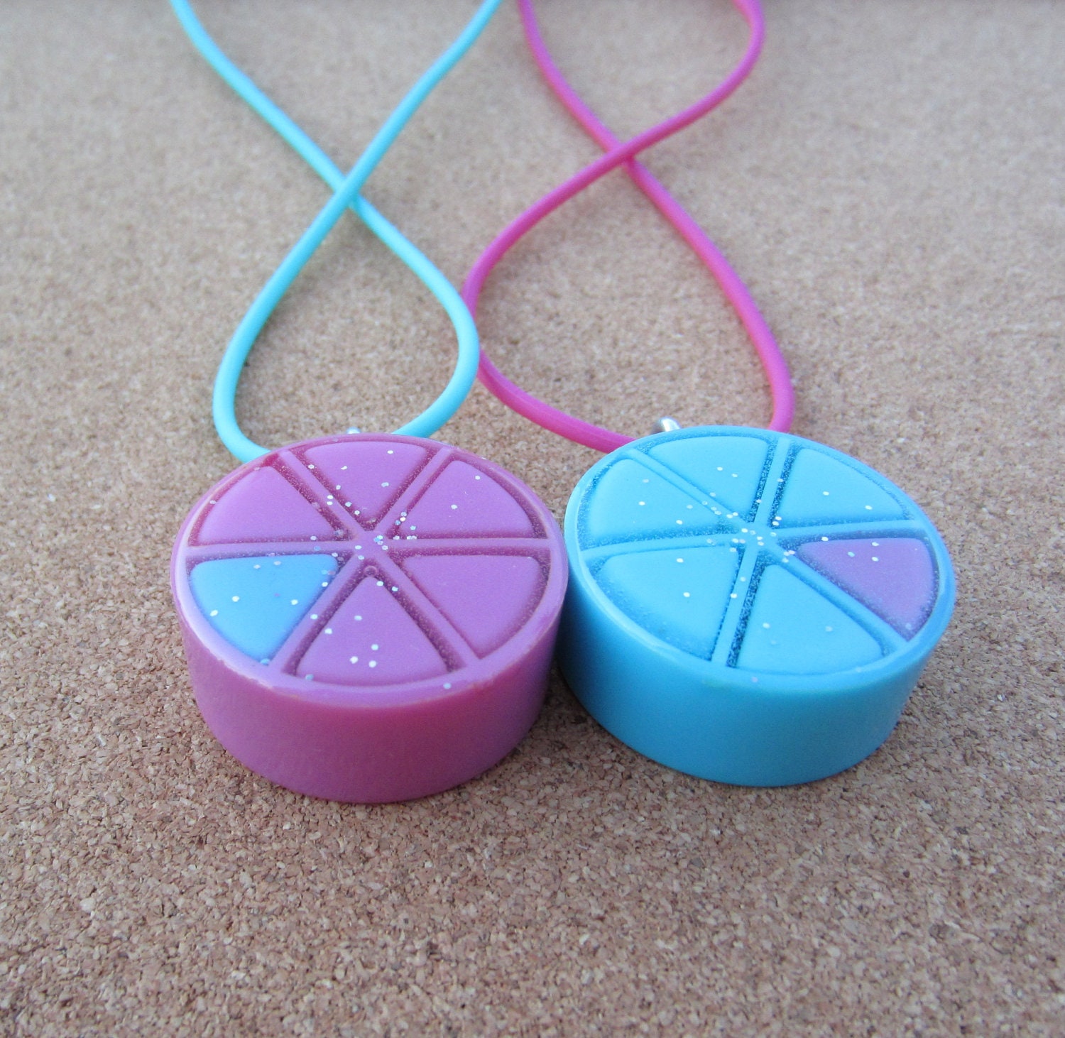 It's a BOY or It's a GIRL - upcycled Trivial Pursuit necklace
