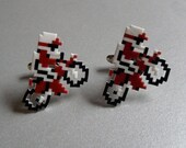 it's a new record - excitebike cufflinks