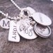 Family cluster necklace