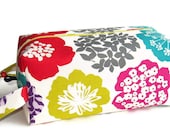 Bigger Boxy Bag Knitting Project Bag - Bloom on natural