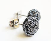 Titanium Braided Stud Earrings