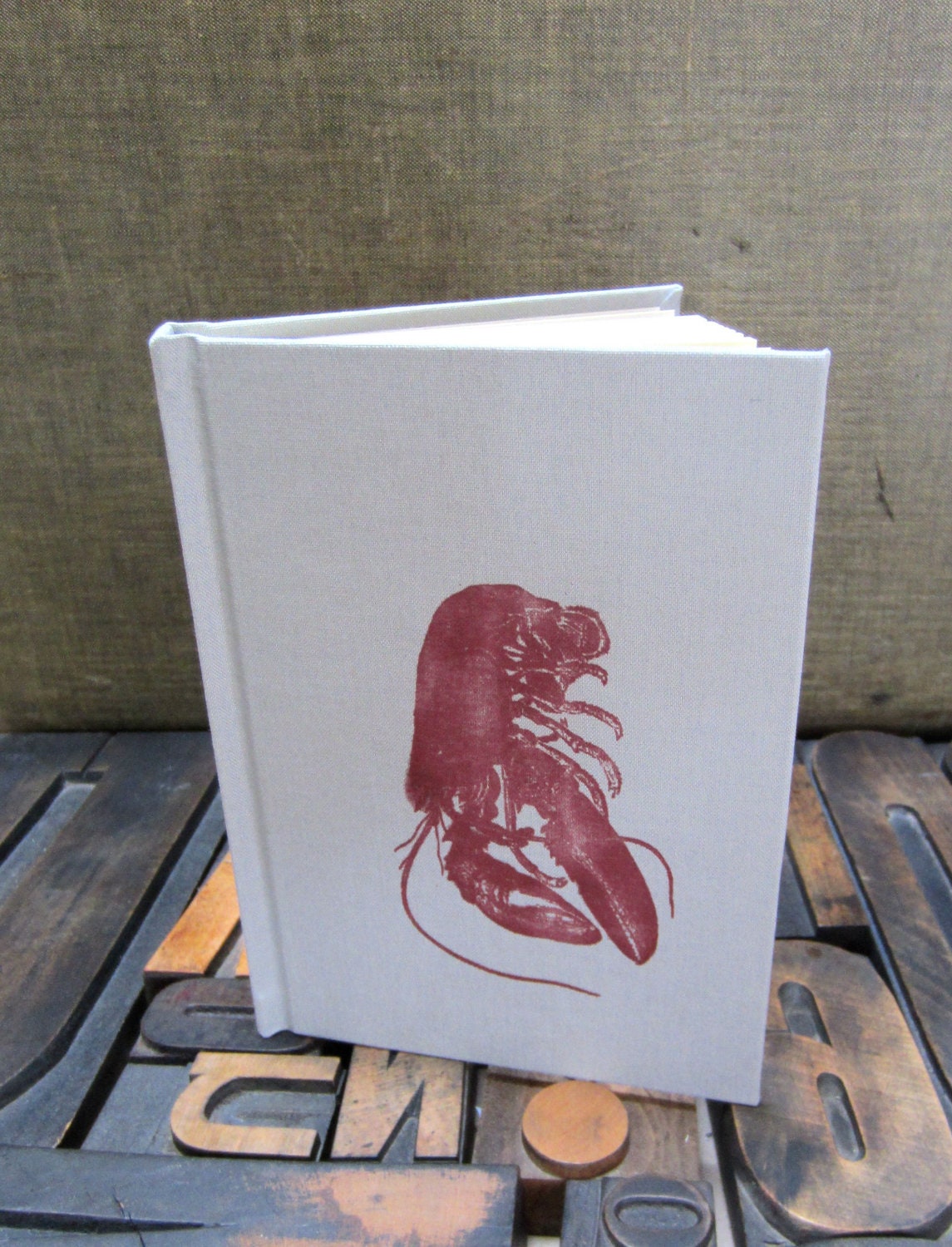Lobster Journal in Grey - Small Lined