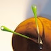 mod green salad tongs, Bonny serving set vintage 70s
