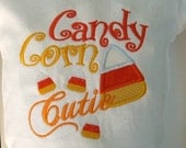 Halloween Candy Corn Cutie Tshirt Shirt Custom NB 3m 6m 12m 18m 2 3 4 Girls