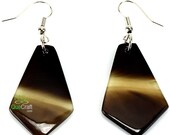 Organic Horn Earrings 1 Pair Handmade