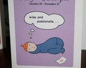 Baby Shower Scorpio Astrology Gift Card