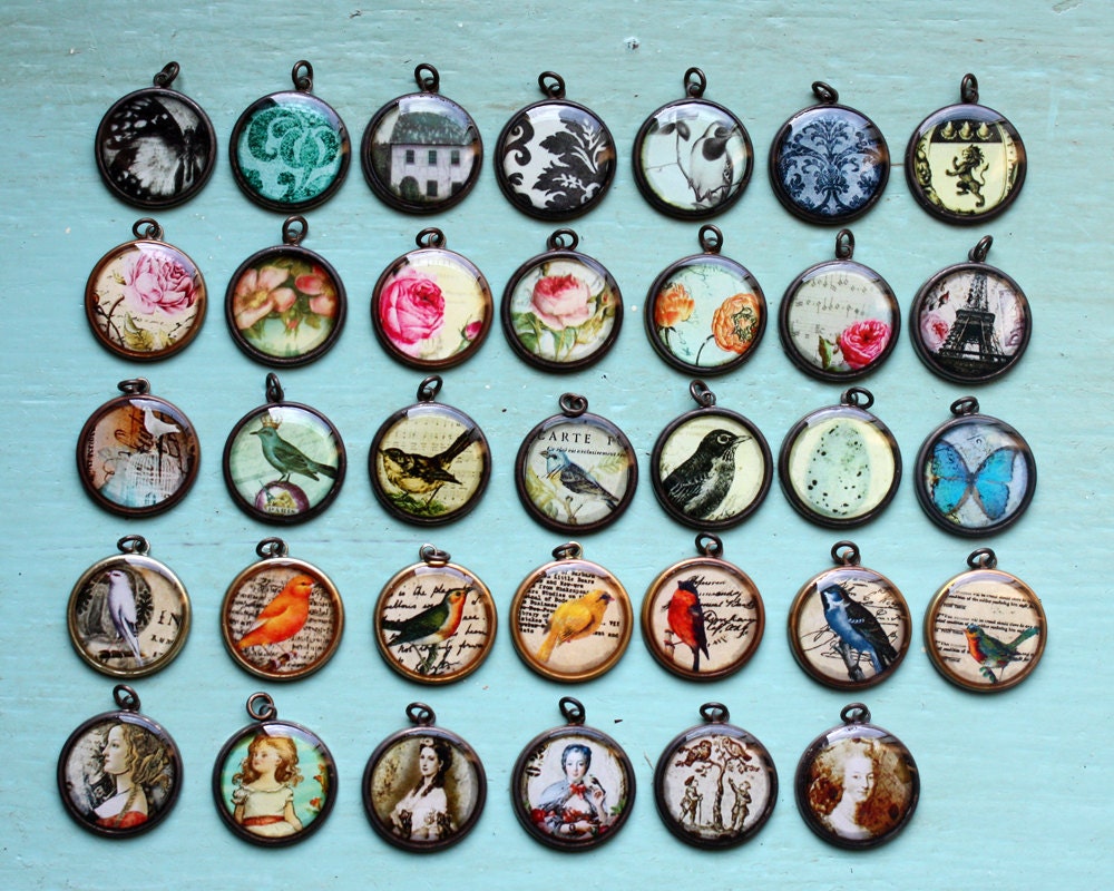 resin pendant (Design your own charm necklace)