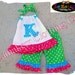 3T / 3 Only - READY TO SHIP - Boutique Girls Clothing - Girl Polka Dot Outfit - Pillowcase Top Ruffle Pant Outfit Set size 3T 3