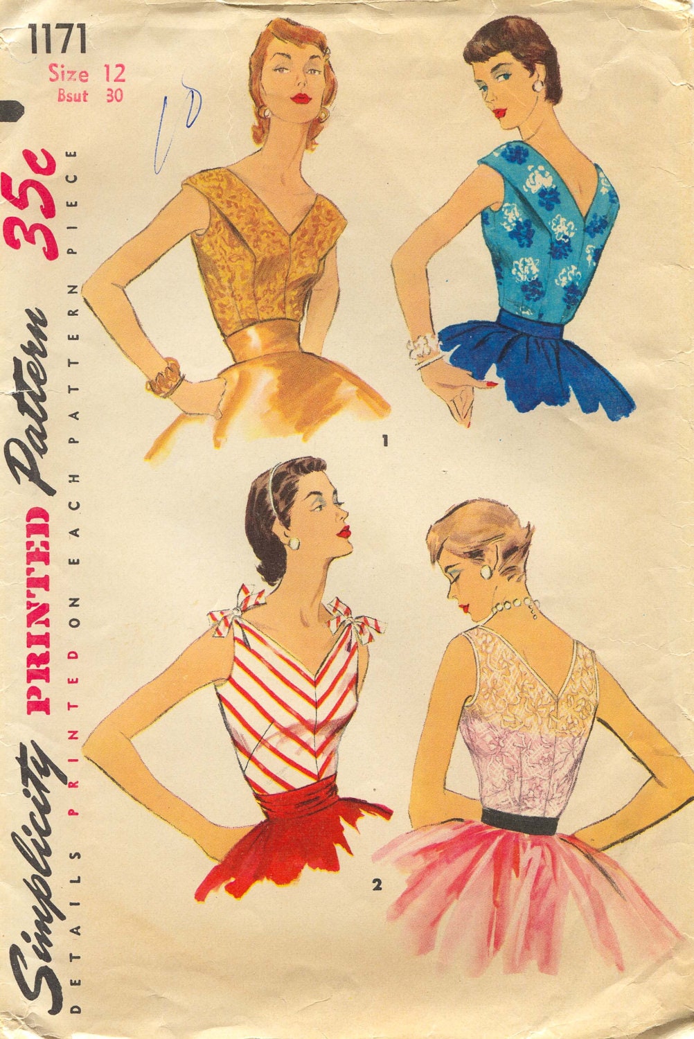 Custom 50's Cocktail Dress From a Vintage 1950s Pattern