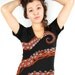 Octopus Tshirt, Tentacle tee, Octopus shirt, Women's Octohug, Black CottonT-shirt S M L XL