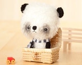 Panda bear softie toy - made to order -
