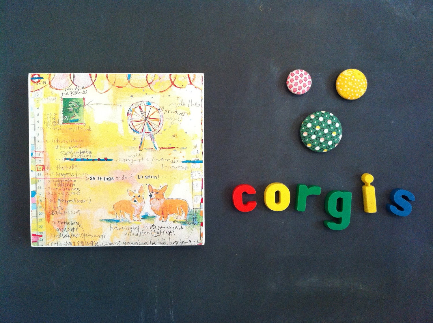 corgis in london SQUARE 6x6