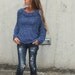 Dusky Denim chunky knit sweater