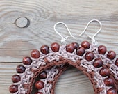 Large Hoop Earrings - big earrings - boho earrings - bohemian jewelry - autumn fall jewelry