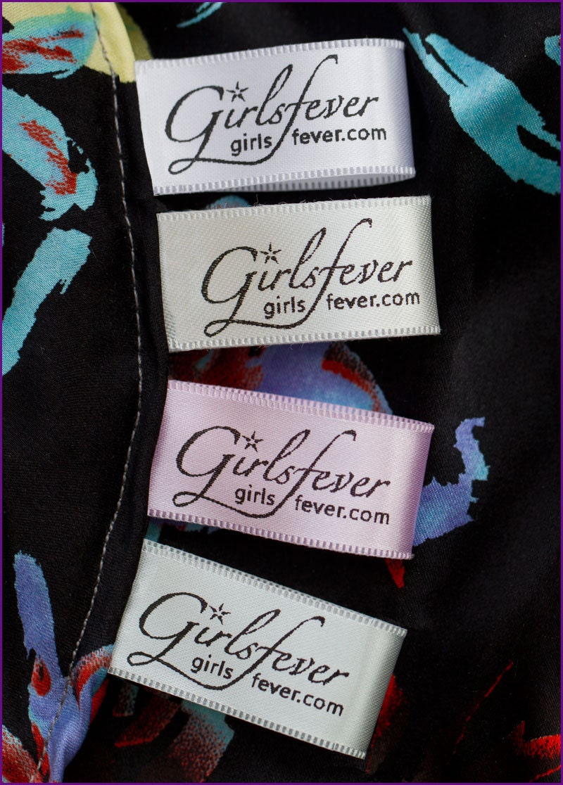 100 Personalized satin ribbons clothing labels fabric labels with 4 choices of satin
