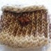 Copper and Creme Mini Knit Gadget Bag