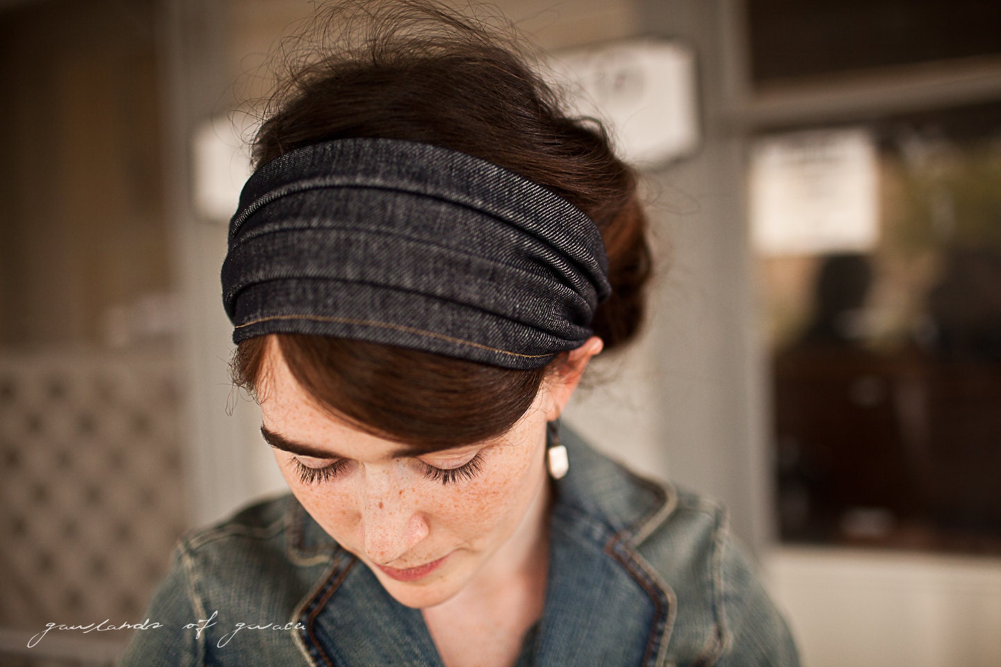 Fall Tour in Soft Denim - Garlands of Grace Something special headband 2012