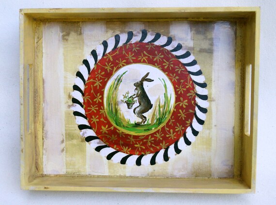 Spring Season Rabbit Tray