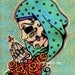 Day of the Dead VIRGIN MARY Dia de los Muertos Art Print 8 x 10