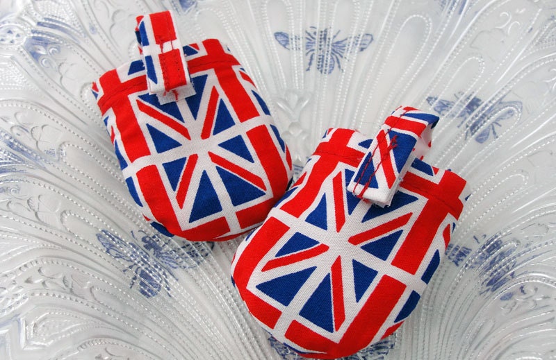 Union Jack HUSH PUPPY Dog Tag Covers