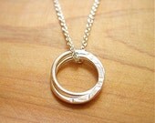 Sterling Silver Circles Sisters Family Friends Couples Necklace